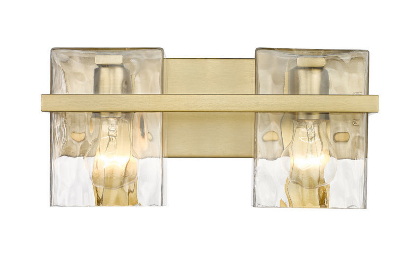 Steel Frame with Clear Rectangular Glass Shade Vanity Light