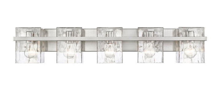 Steel Frame with Clear Rectangular Glass Shade Vanity Light
