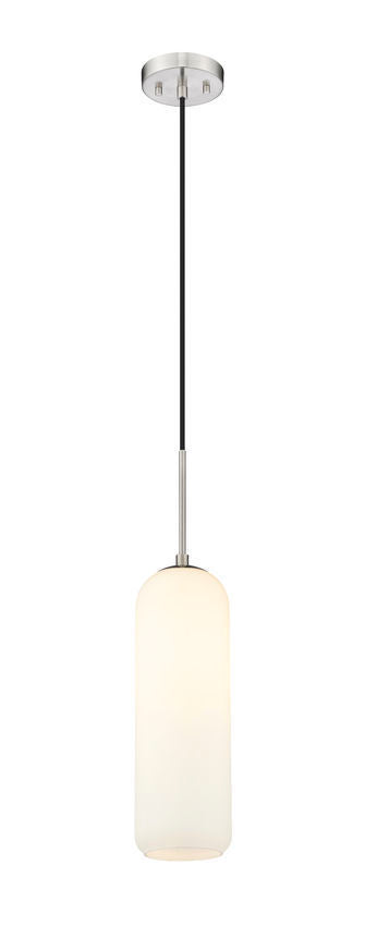 Steel Frame with Capsule Like Glass Shade Pendant