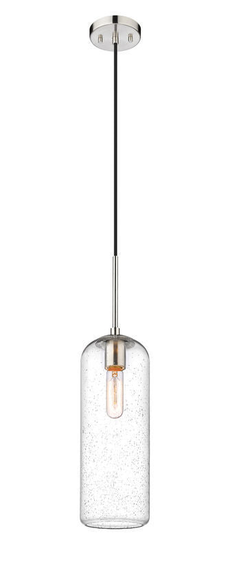 Steel Frame with Capsule Like Glass Shade Pendant