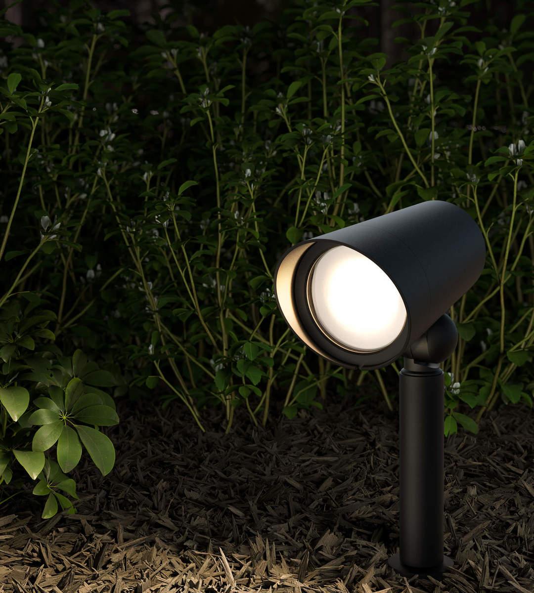 LED Black Adjustable with Color Changeable Landscape Spotlight - LV LIGHTING