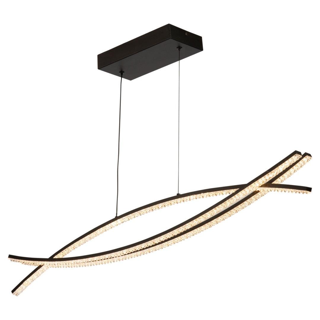 LED Tripple Curve with Acrylic Diffuser Linear Pendant - LV LIGHTING