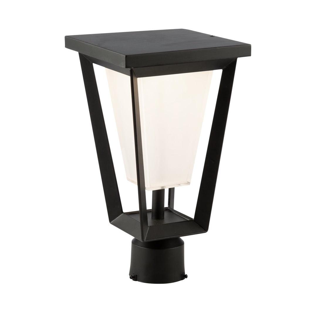 LED Black Aluminum Frame with Frosted White Diffuser Outdoor Post Light - LV LIGHTING