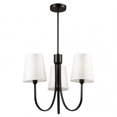 Steel Arch Arm with Fabric Shade Chandelier - LV LIGHTING