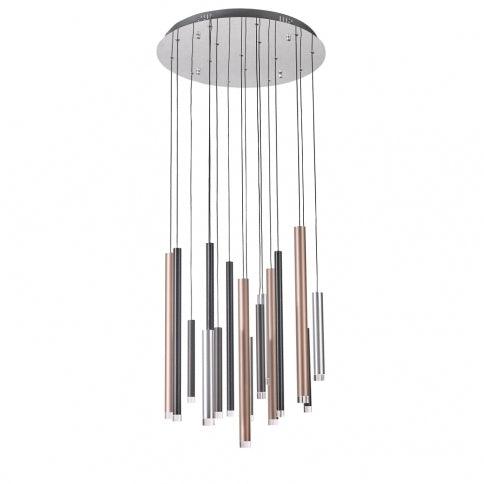 LED Steel Cylindrical Pipe Round Chandelier - LV LIGHTING