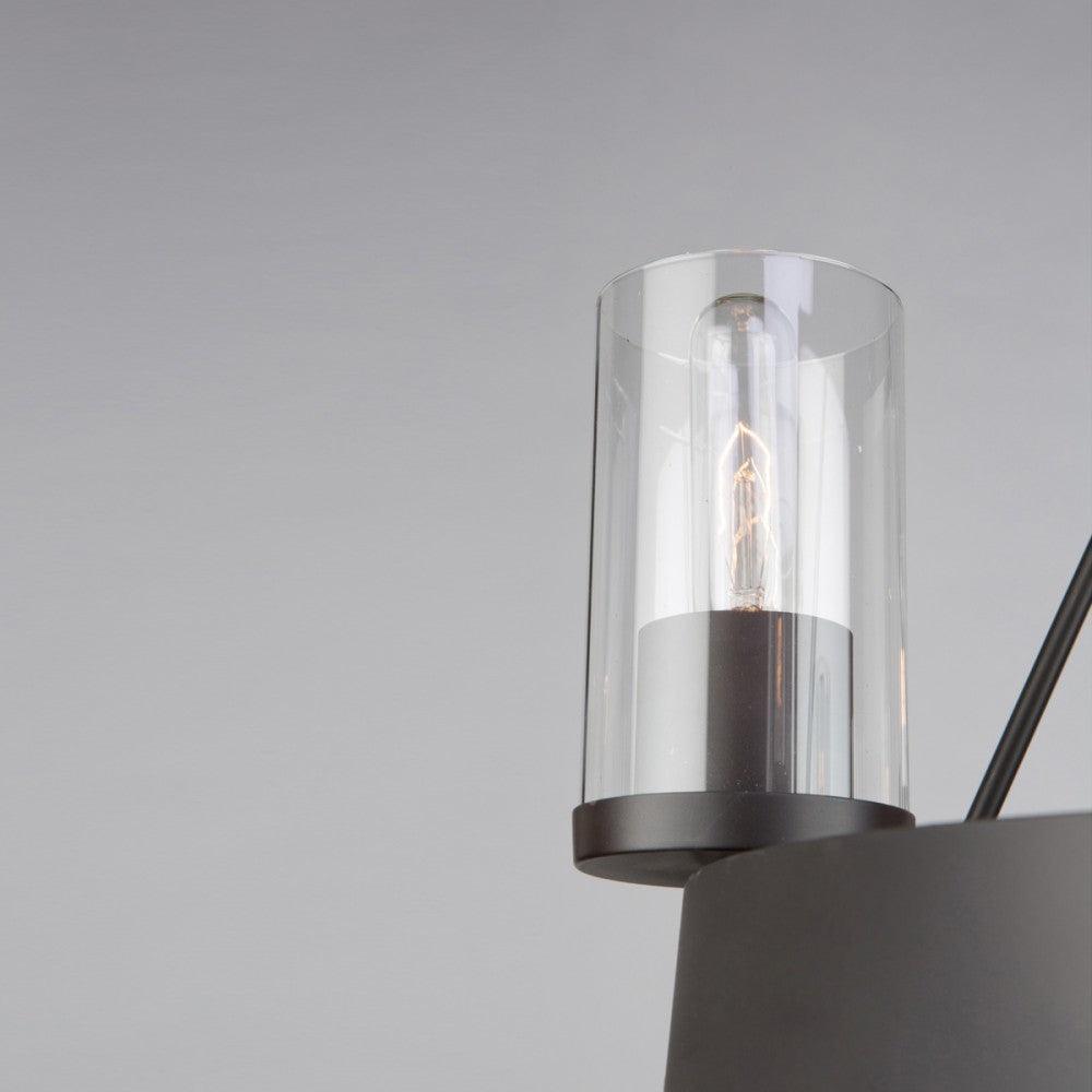 Oil Rubbed Bronze with Cylindrical Clear Glass Shade Chandelier - LV LIGHTING
