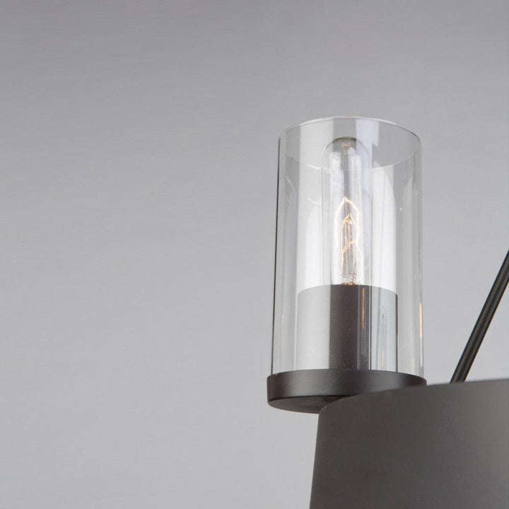 Oil Rubbed Bronze with Cylindrical Clear Glass Shade Chandelier - LV LIGHTING