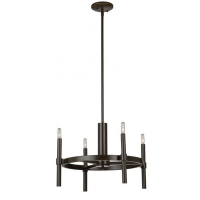 Steel Ring Frame with Rod Chandelier