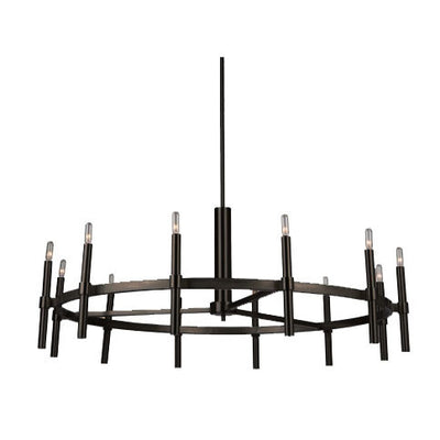 Steel Ring Frame with Rod Chandelier