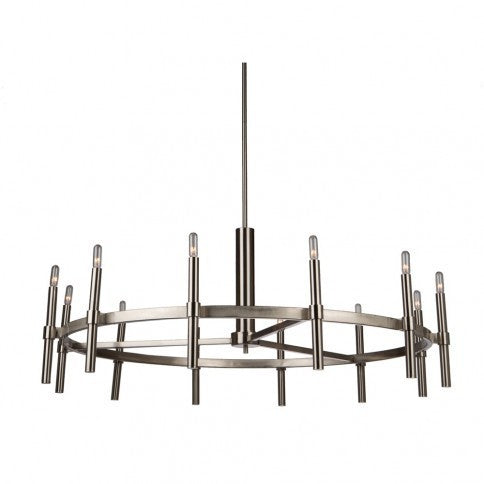 Steel Ring Frame with Rod Chandelier