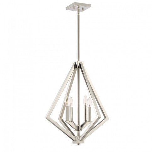 Steel Diamond Air Frame Chandelier