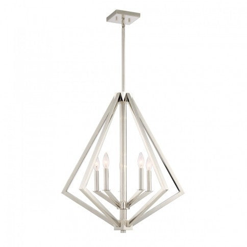 Steel Diamond Air Frame Chandelier