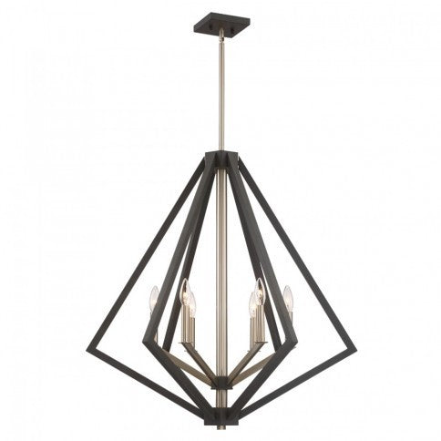 Steel Diamond Air Frame Chandelier