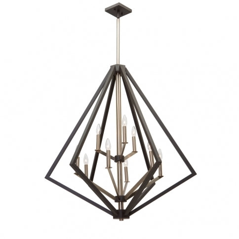 Steel Diamond Air Frame Chandelier