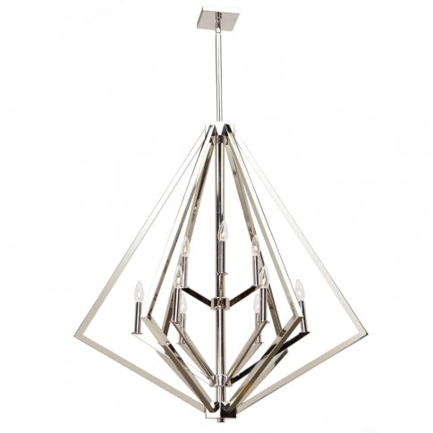 Steel Diamond Air Frame Chandelier