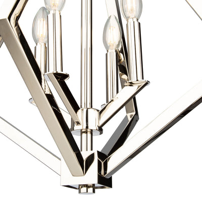 Steel Diamond Air Frame Chandelier