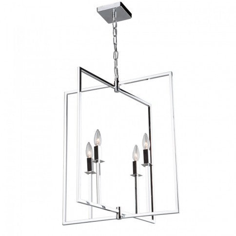 Steel Rectangular Frame Pendant / Chandelier