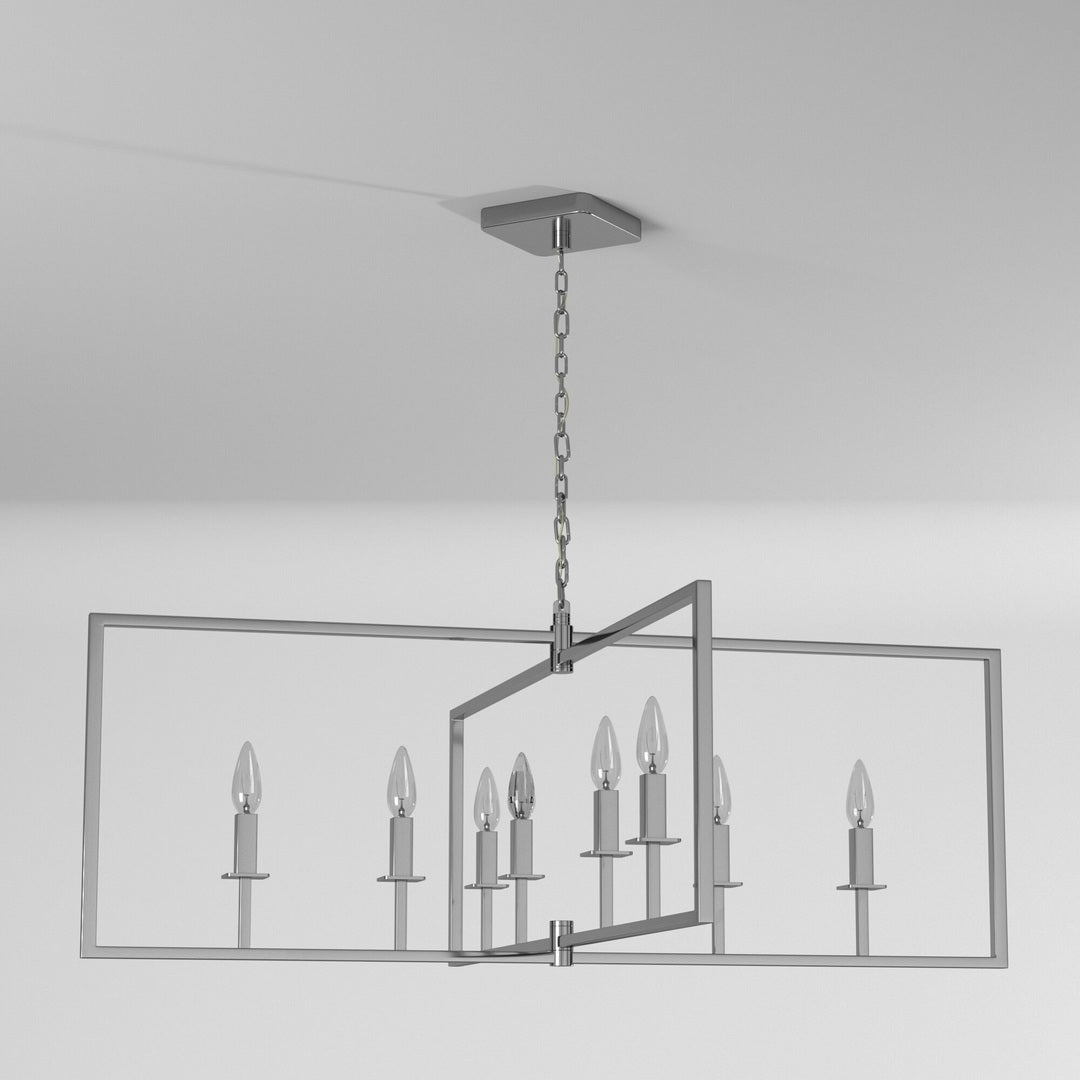 Steel Rectangular Frame Pendant / Chandelier