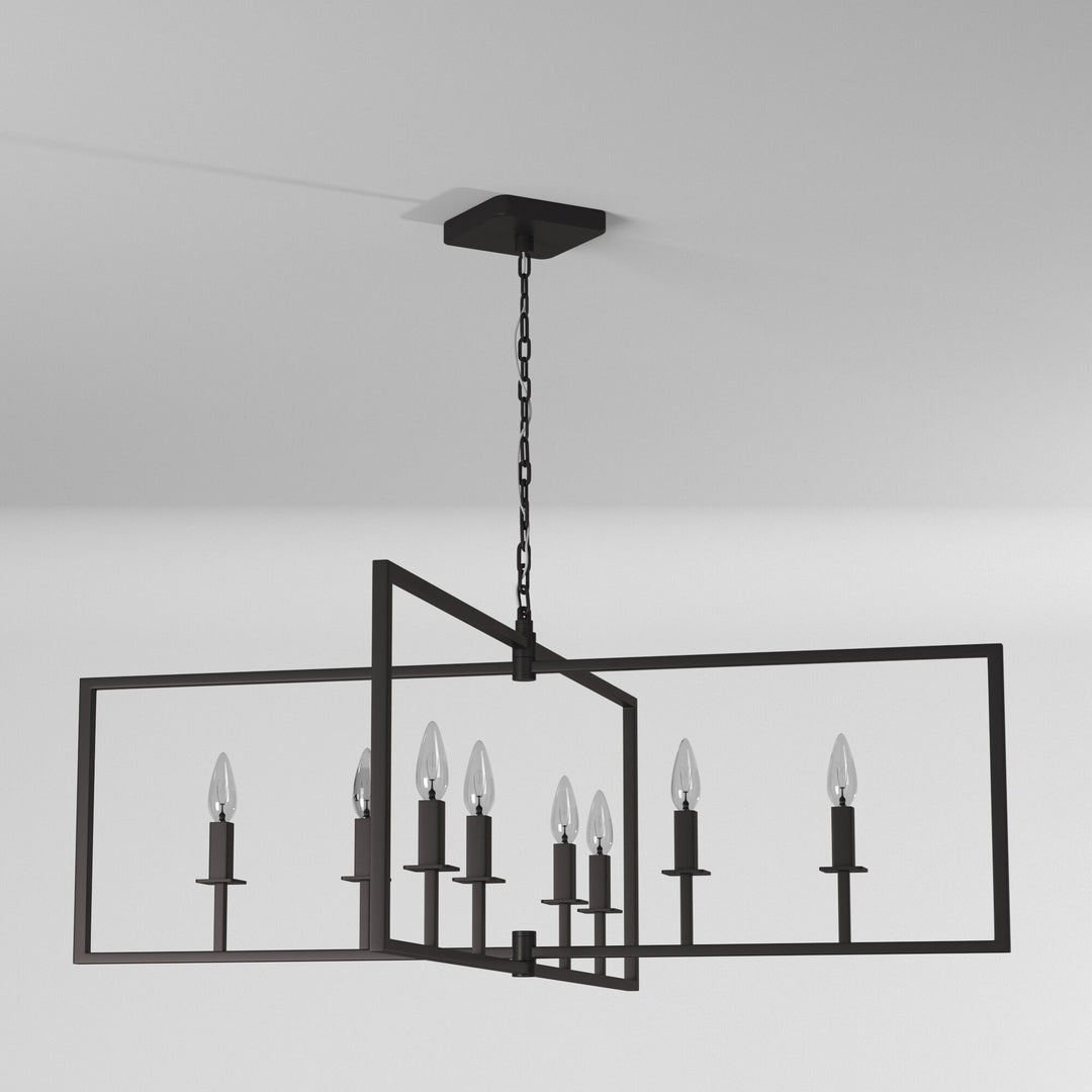 Steel Rectangular Frame Pendant / Chandelier