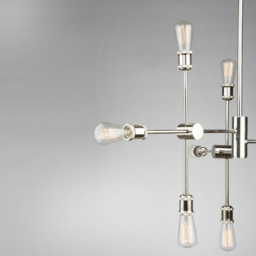 Steel Arm with Socket Minimalist Chandelier - LV LIGHTING