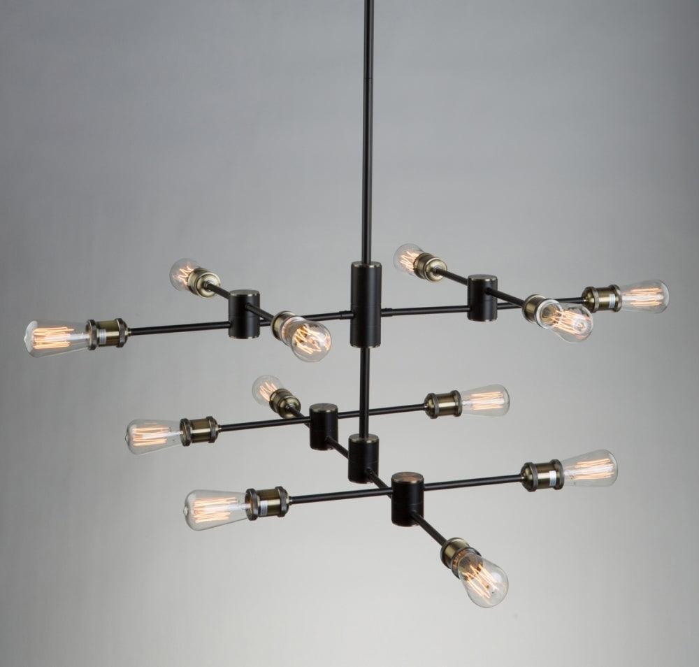 Steel Arm with Socket Minimalist Chandelier - LV LIGHTING