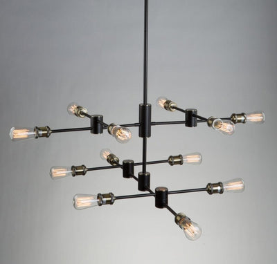 Steel Arm with Socket Minimalist Chandelier - LV LIGHTING