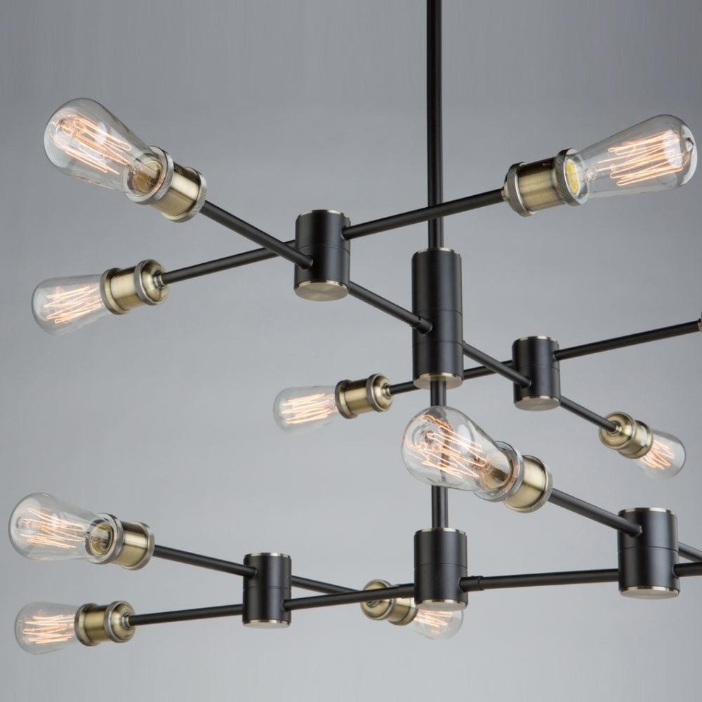 Steel Arm with Socket Minimalist Chandelier - LV LIGHTING