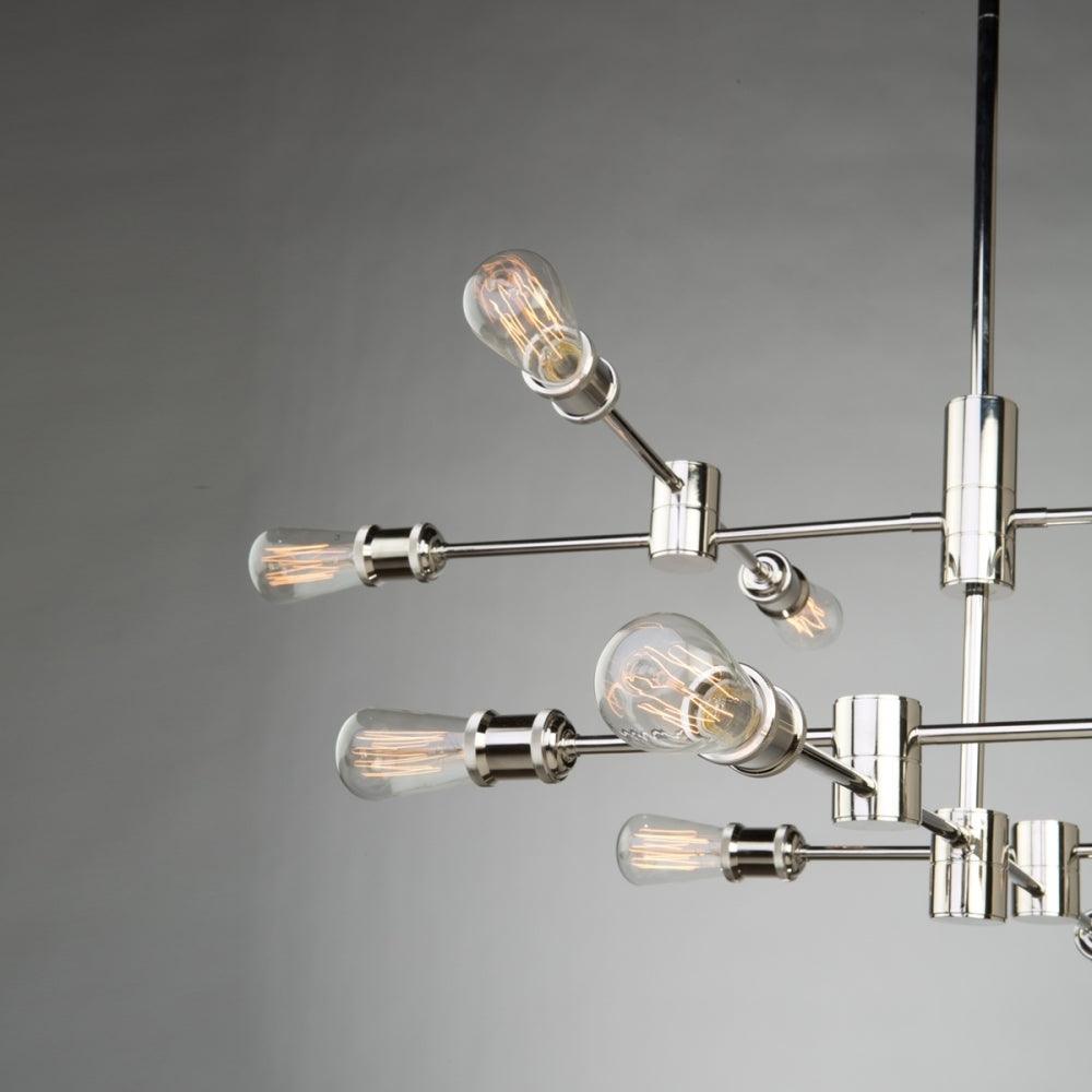 Steel Arm with Socket Minimalist Chandelier - LV LIGHTING