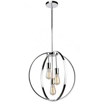 Steel Double Ring Frame Chandelier