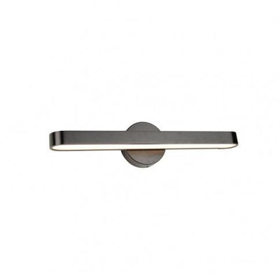 LED Satin Black Oval Linear with Acrylic Diffuser Vanity Light - LV LIGHTING