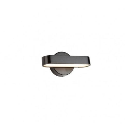 LED Satin Black Oval Linear with Acrylic Diffuser Vanity Light - LV LIGHTING