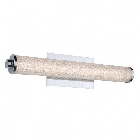 LED Chrome with Cylindrical Glass Shade Vanity Light - LV LIGHTING