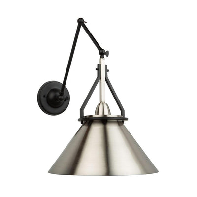 Steel Adjustable Arm with Conical Shade Pendant / Wall Sconce - LV LIGHTING