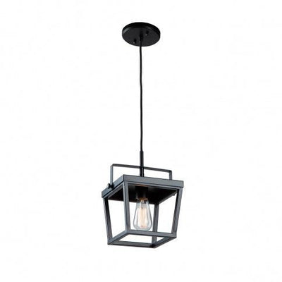 Black with Rectangular Open Air Frame Pendant - LV LIGHTING