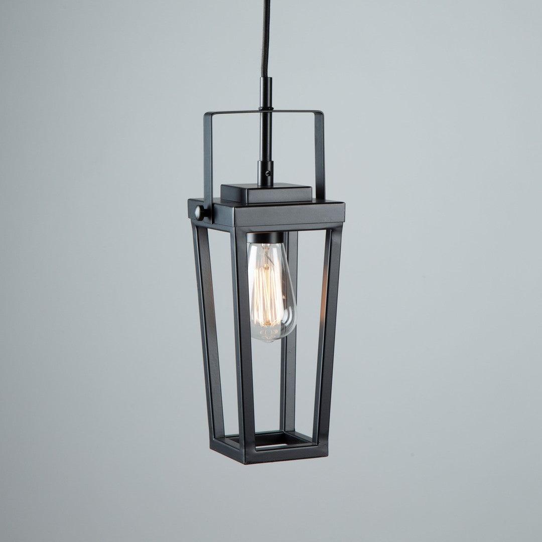 Black with Rectangular Open Air Frame Pendant - LV LIGHTING