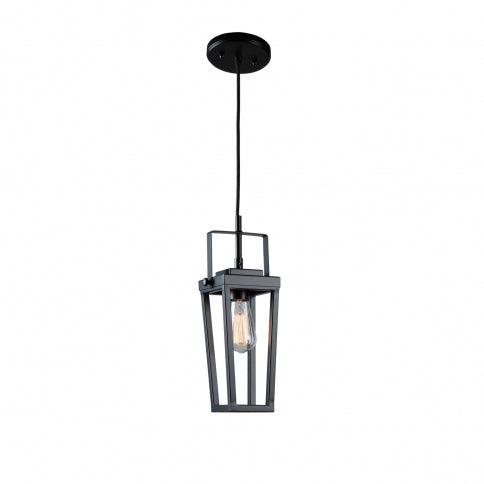 Black with Rectangular Open Air Frame Pendant - LV LIGHTING