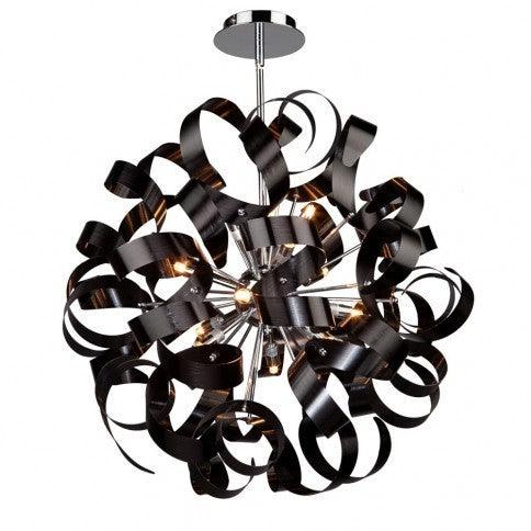 Aluminum Curly Swirl Shade Chandelier - LV LIGHTING