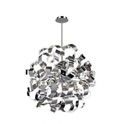 Aluminum Curly Swirl Shade Chandelier - LV LIGHTING