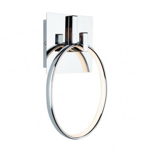 LED Chrome Ring with Acrylic Diffuser Wall Sconce - LV LIGHTING
