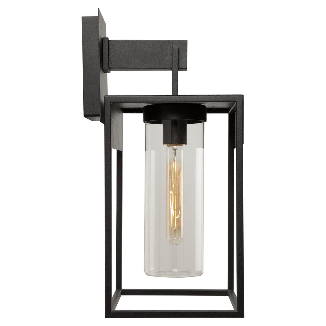 Black with Rectangular Open Air Frame Outdoor Wall Sconce - LV LIGHTING