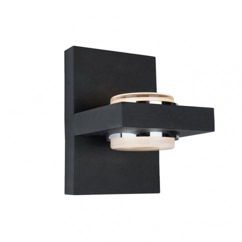 LED Matte Black Frame with Frosted Diffuser Outdoor Wall Sconce - LV LIGHTING