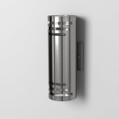 Stainless Steel Cylindrical Shade Outdoor Wall Sconce - LV LIGHTING