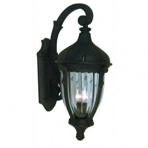 Oil Rubbed Bronze Frame with Clear Glass Shade Outdoor Wall Sconce - LV LIGHTING