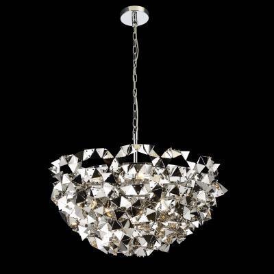 Chrome Folded Triangle Shade Chandelier - LV LIGHTING