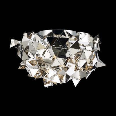 Chrome Folded Triangle Shade Flush Mount - LV LIGHTING