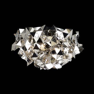 Chrome Folded Triangle Shade Flush Mount - LV LIGHTING