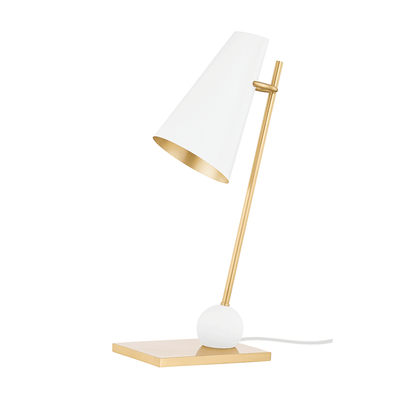 Steel Conical Shade with Rectangular Base Table Lamp - LV LIGHTING