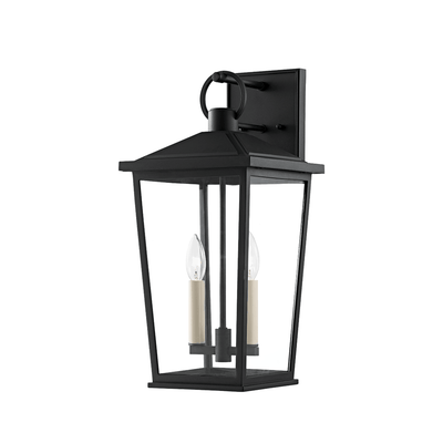 Aluminum Frame with Clear Glass Shade Outdoor Wall Sconce - LV LIGHTING