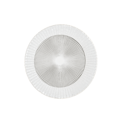 LED Round Piastra Glass with Rippled Disk Wall Sconce - LV LIGHTING