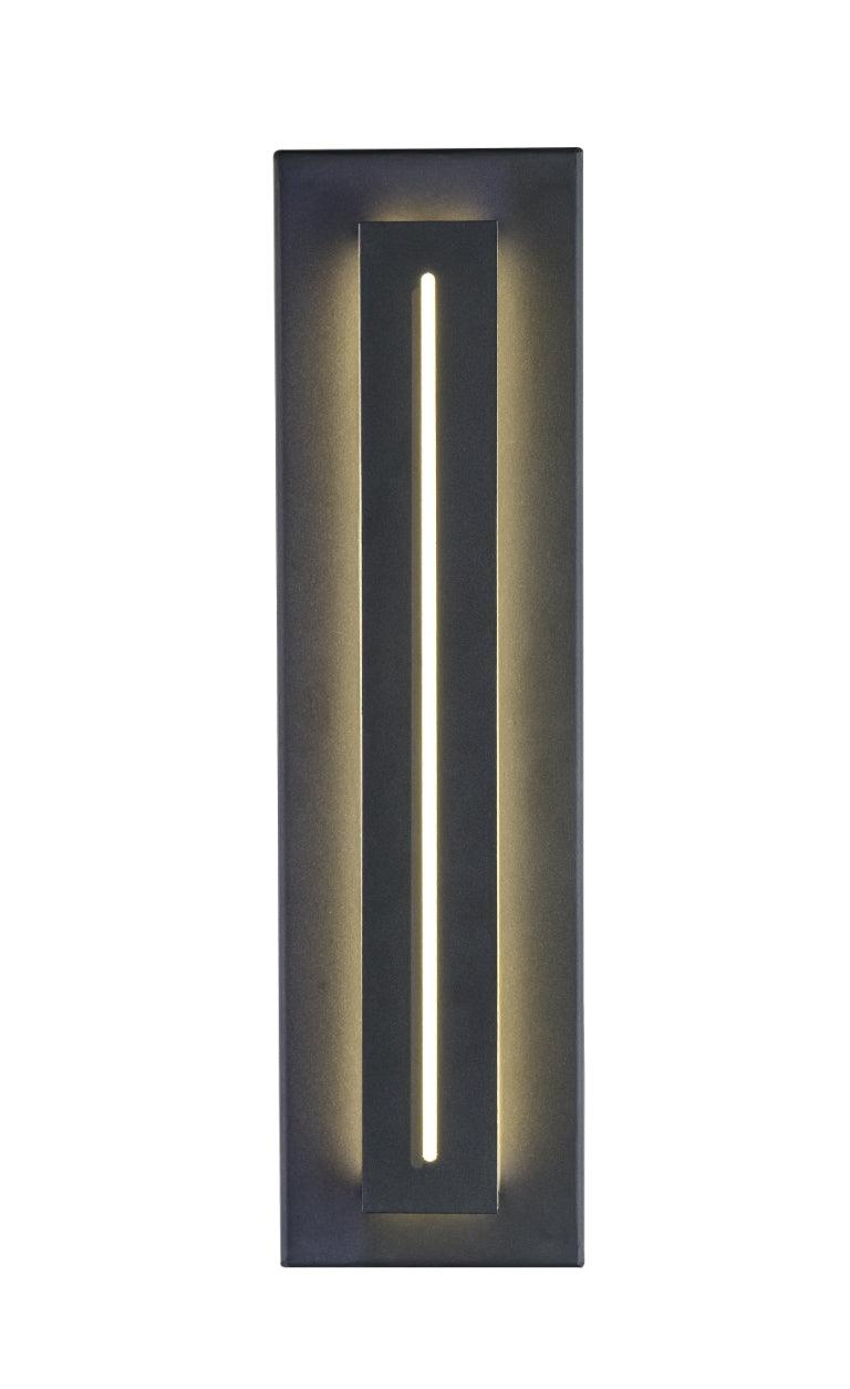 LED Aluminum Rectangular Frame Outdoor Wall Sconce - LV LIGHTING